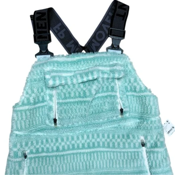 Free People Movement Hit the Slopes Salopette Size M NWT  Mint Geo Snow Bib - Picture 8 of 17